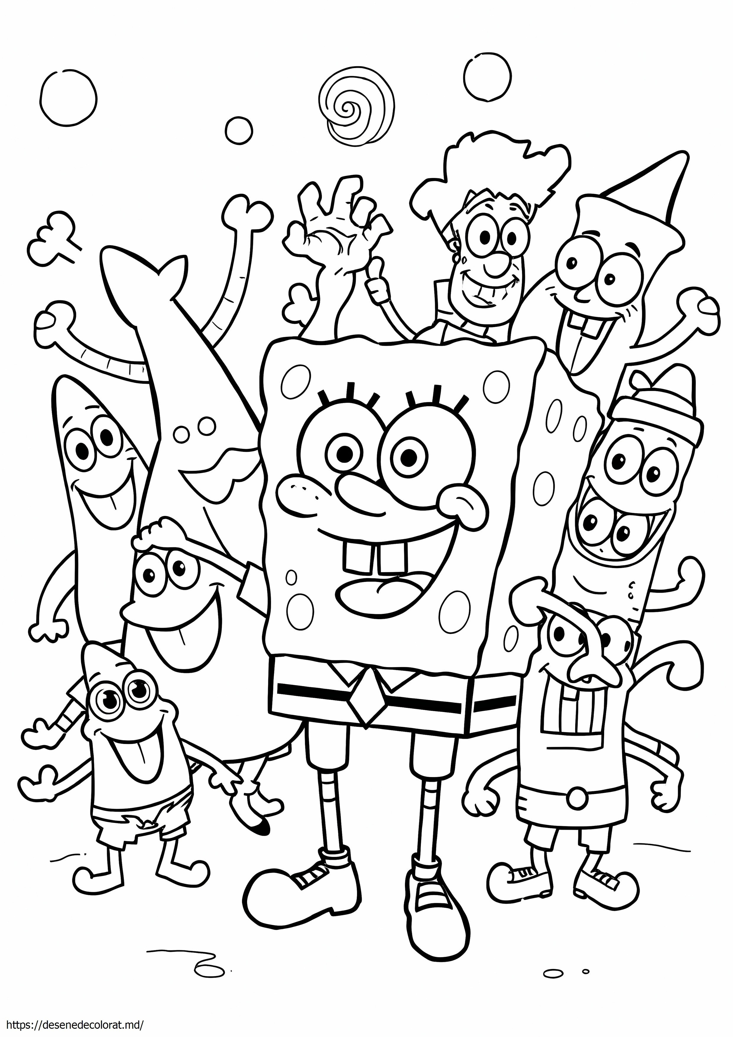 Poze nickelodeon de colorat