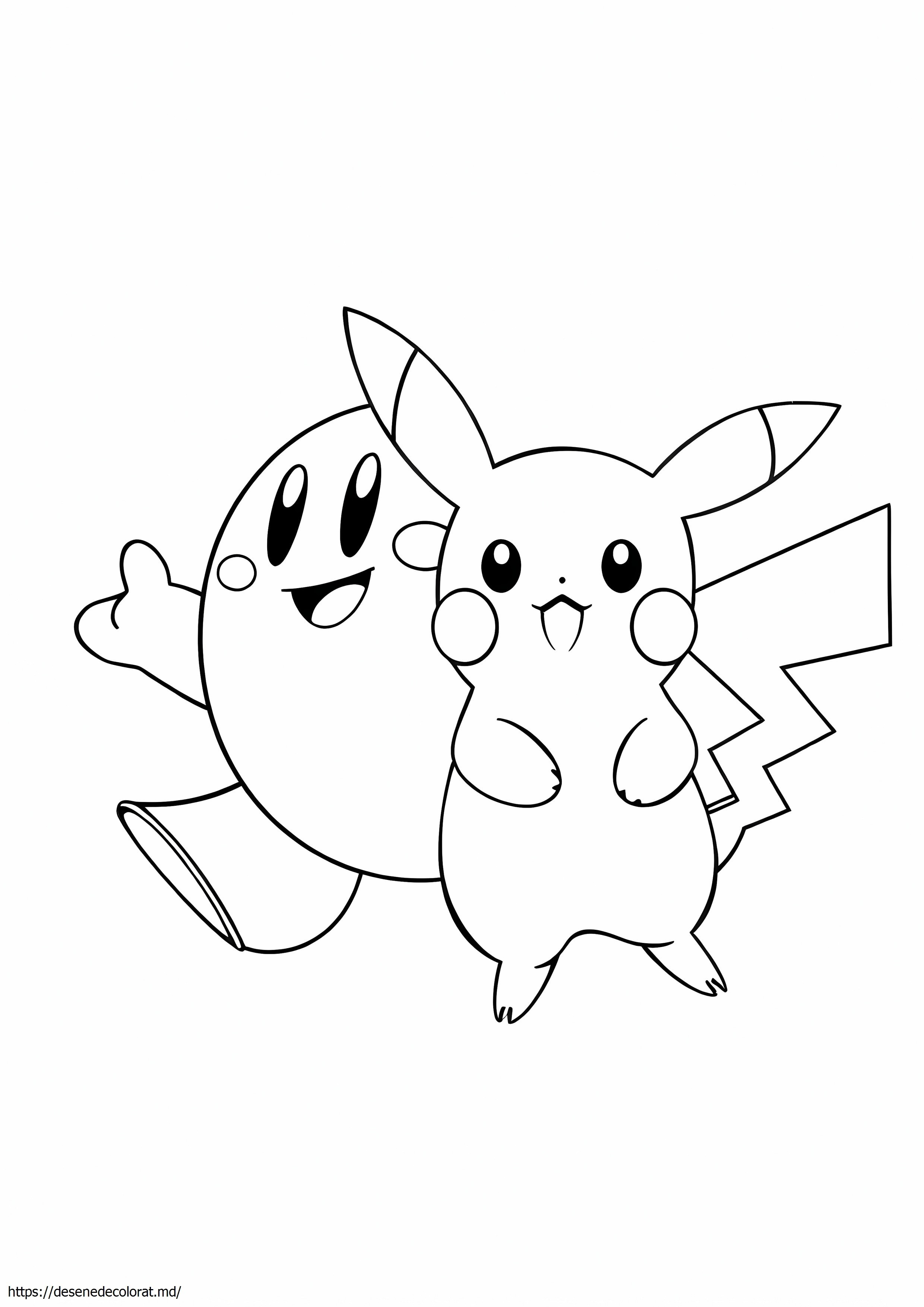 Kirby și pikachu