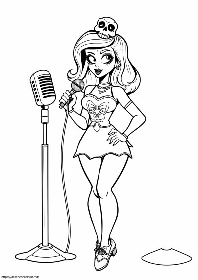 Zombie pin up girl