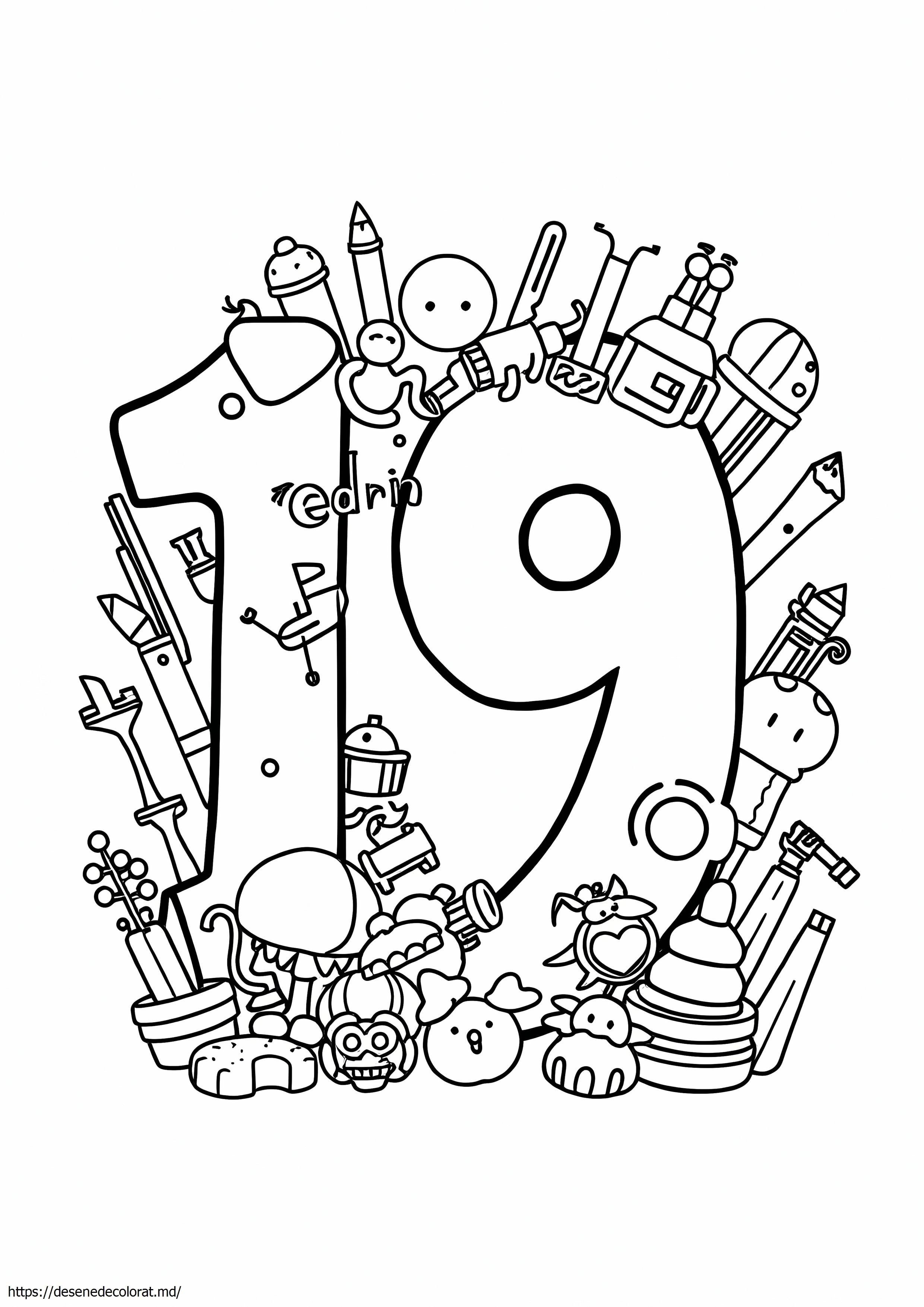 Pagina cu 19 culori