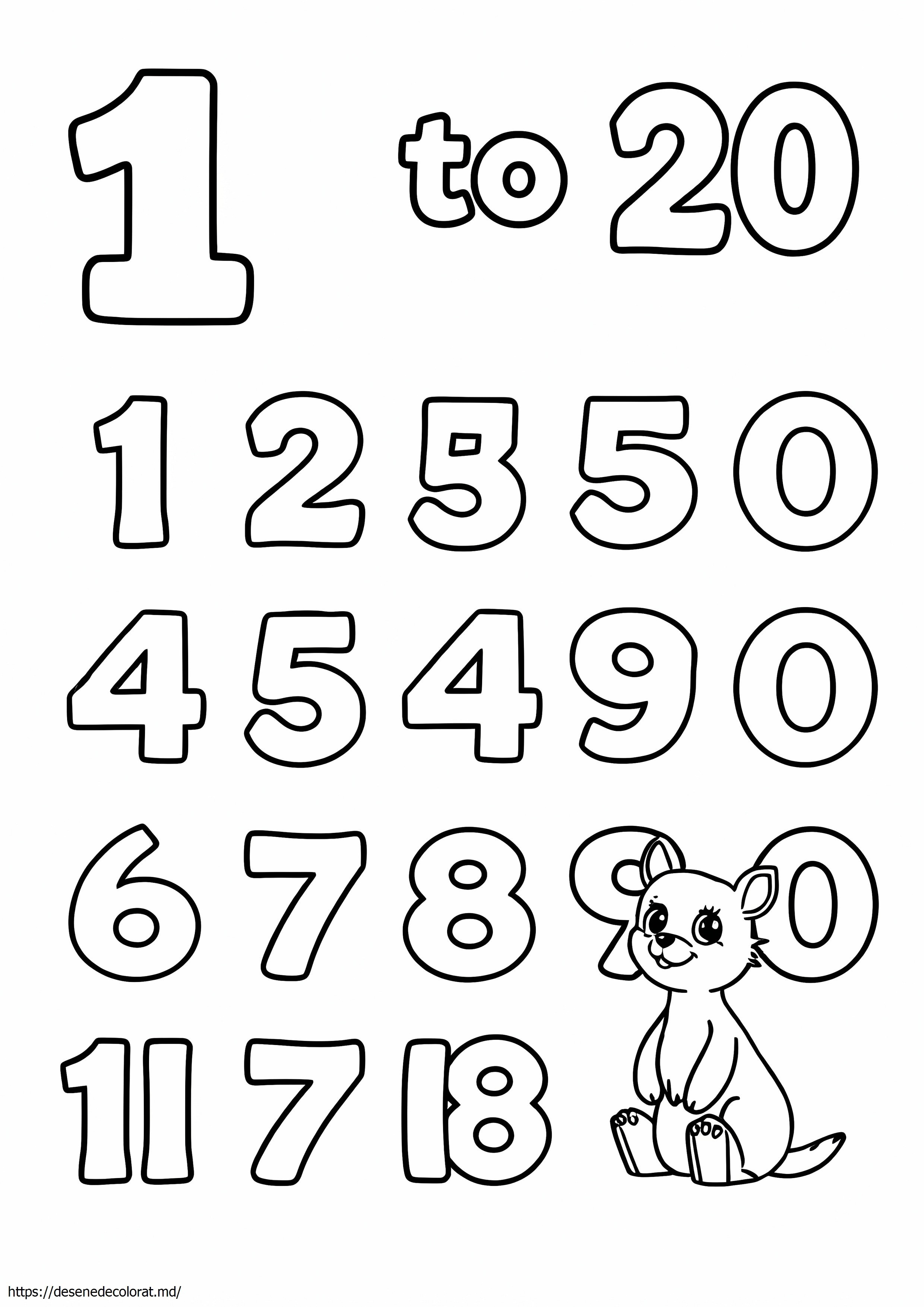1 la 20