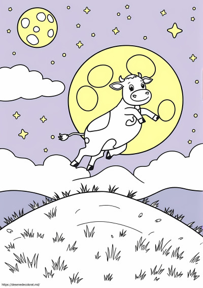 Vaca a sărit peste lună