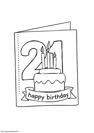 Felicitare de 21 de ani