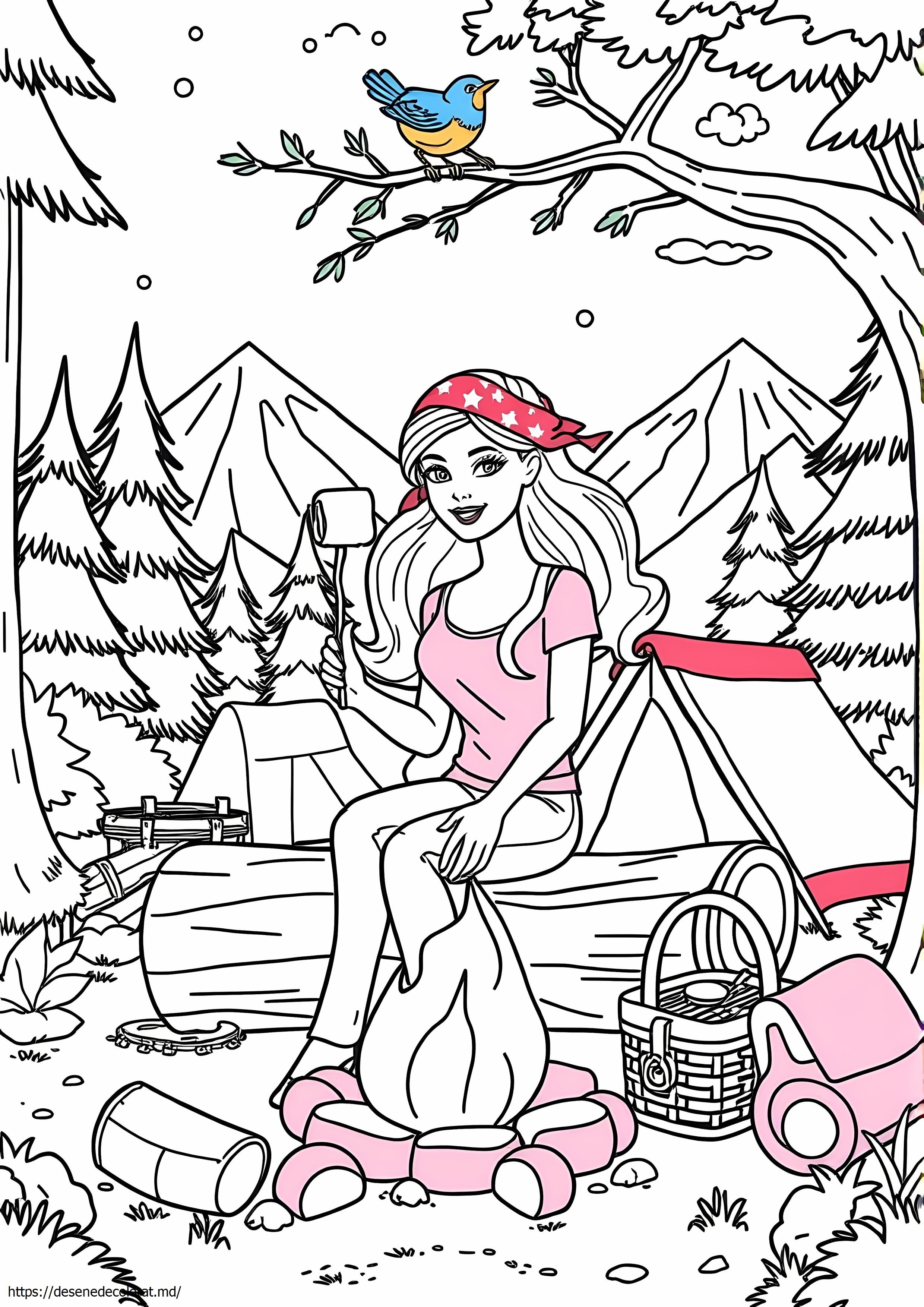 Camping barbie