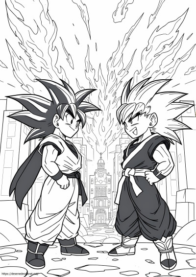 Goku vs goku negru