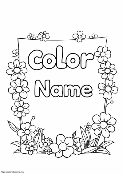 Colorează-ți numele