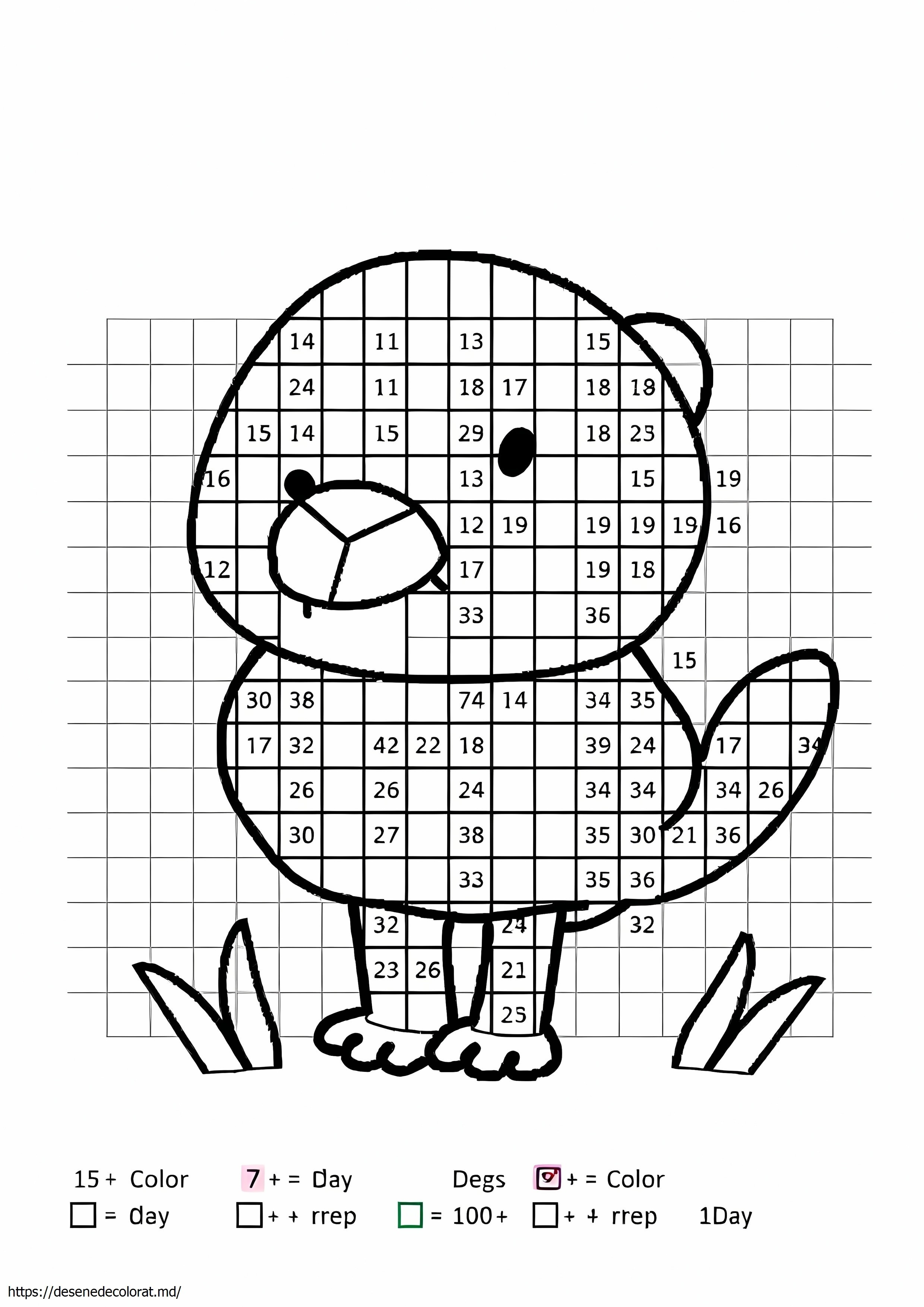 Colorează după număr pixel
