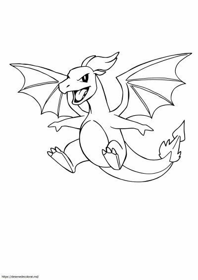 Charizard zburând