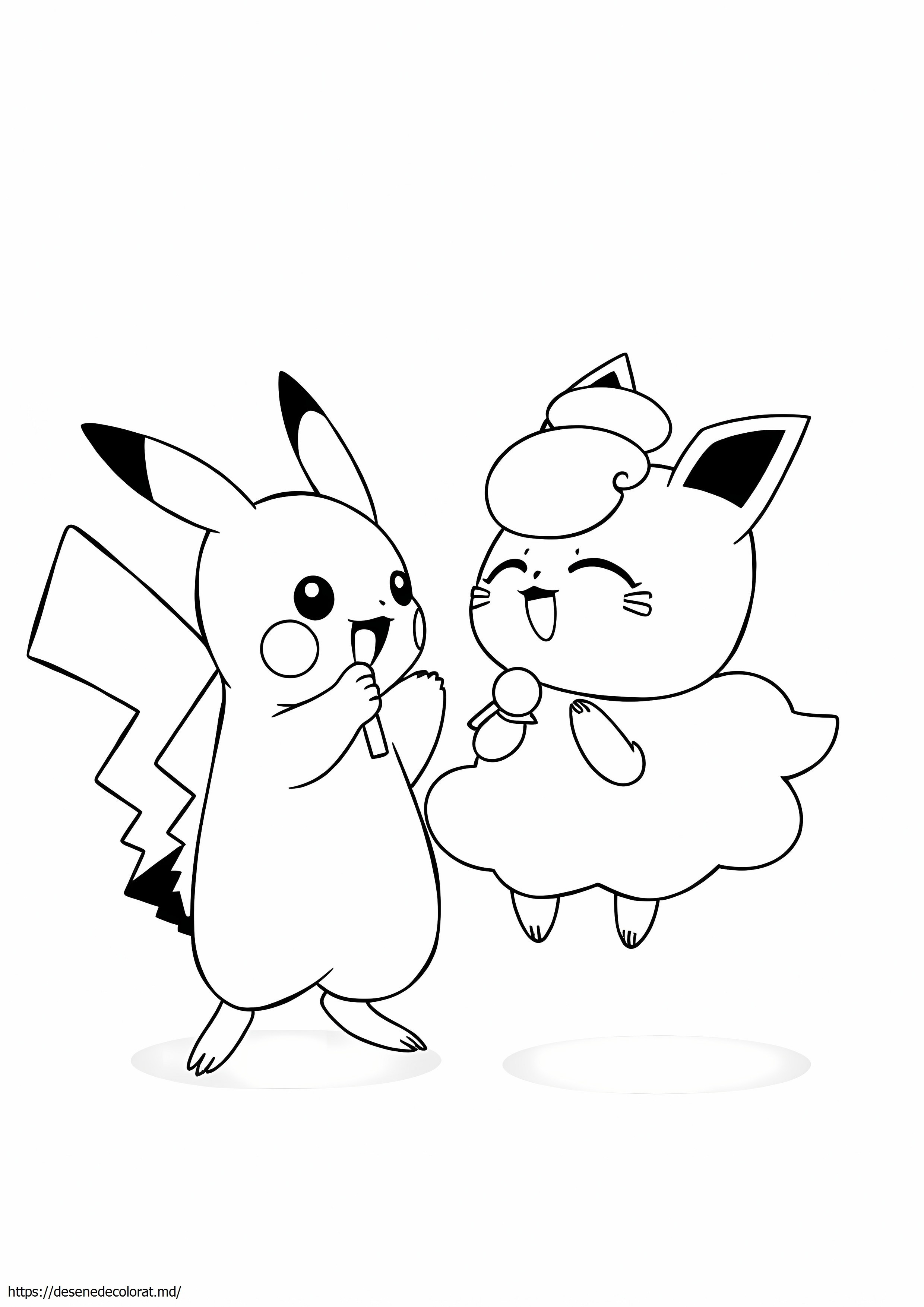 Pikachu și jigglypuff