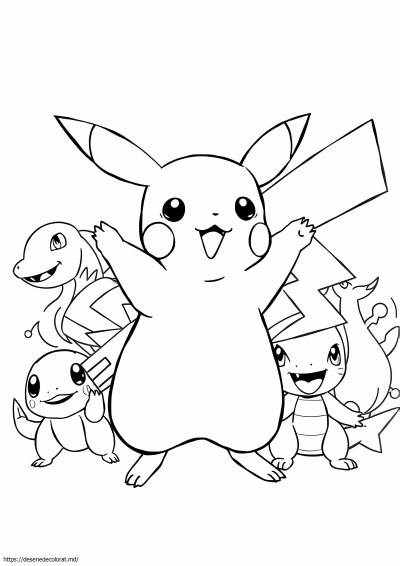 Pagini pokemon de colorat