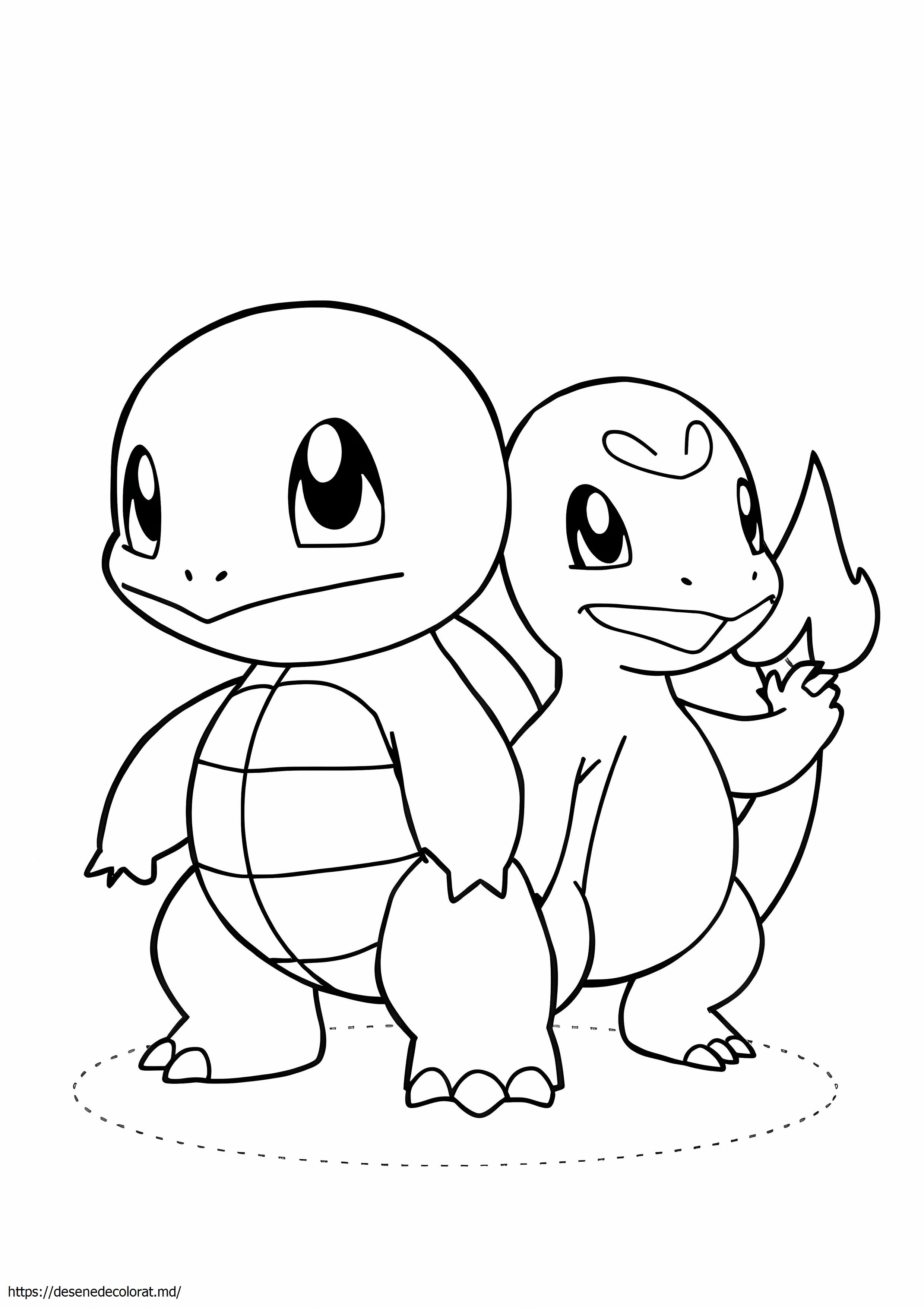 Squirtle și charmander