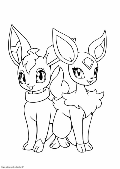 Drăguț umbreon și espeon