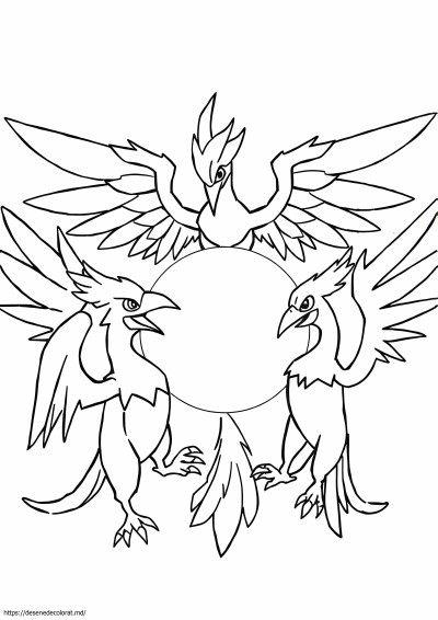 Păsări legendare pokemon