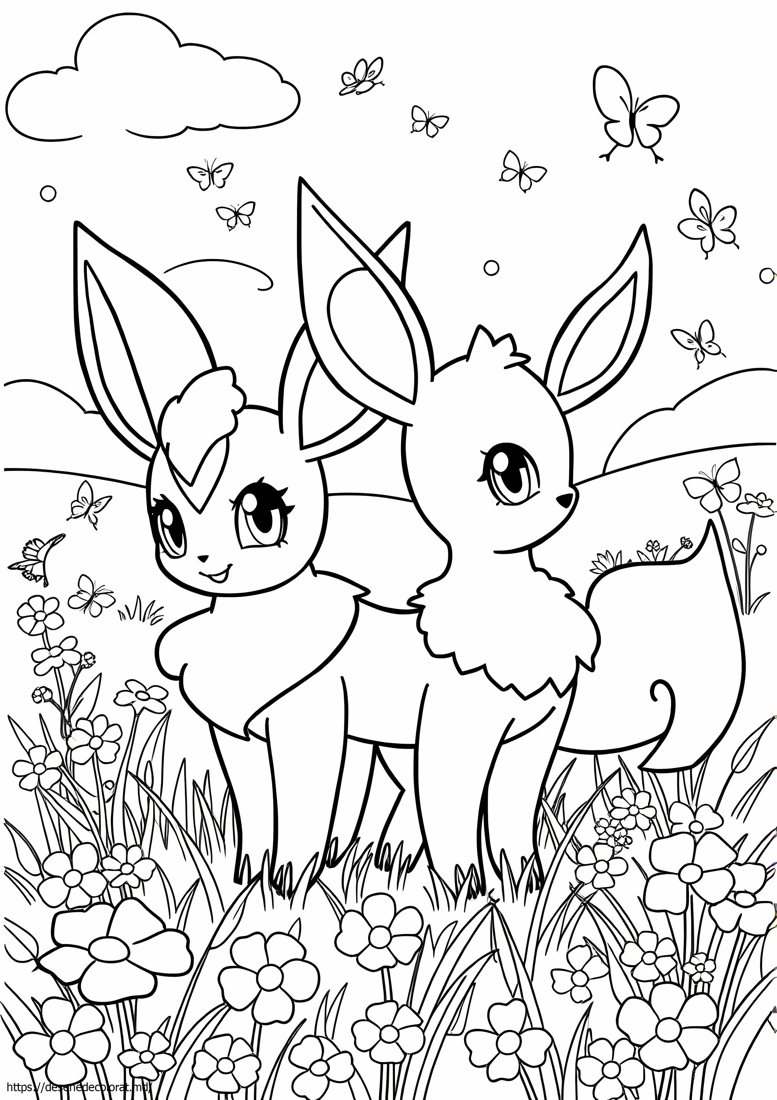 Sylveon și umbreon