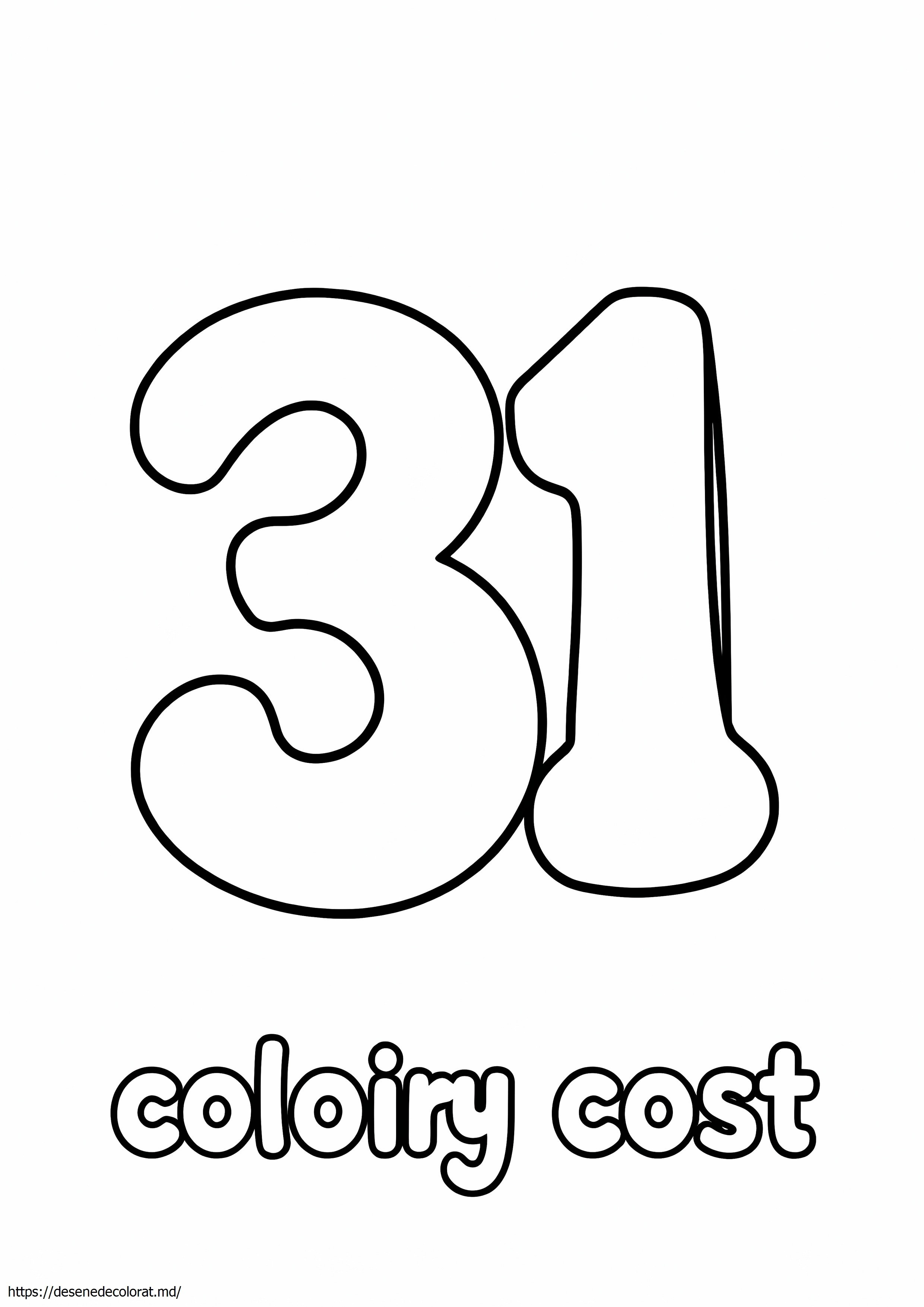 Costul culorilor 31 de pagini