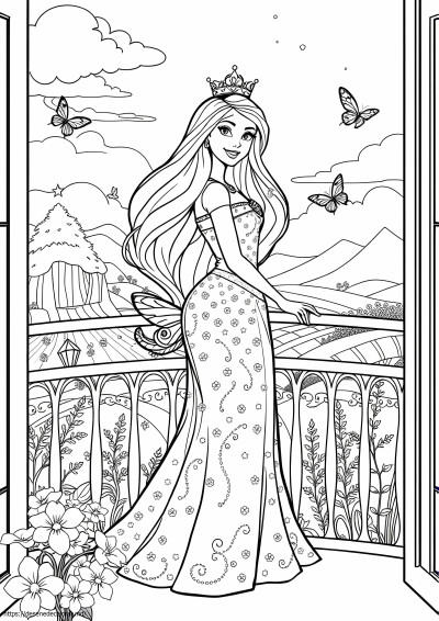 Desenând prințesa barbie