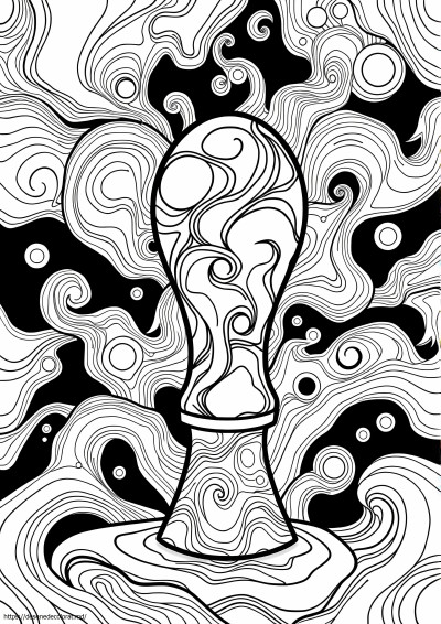 Lampă de lavă trippy