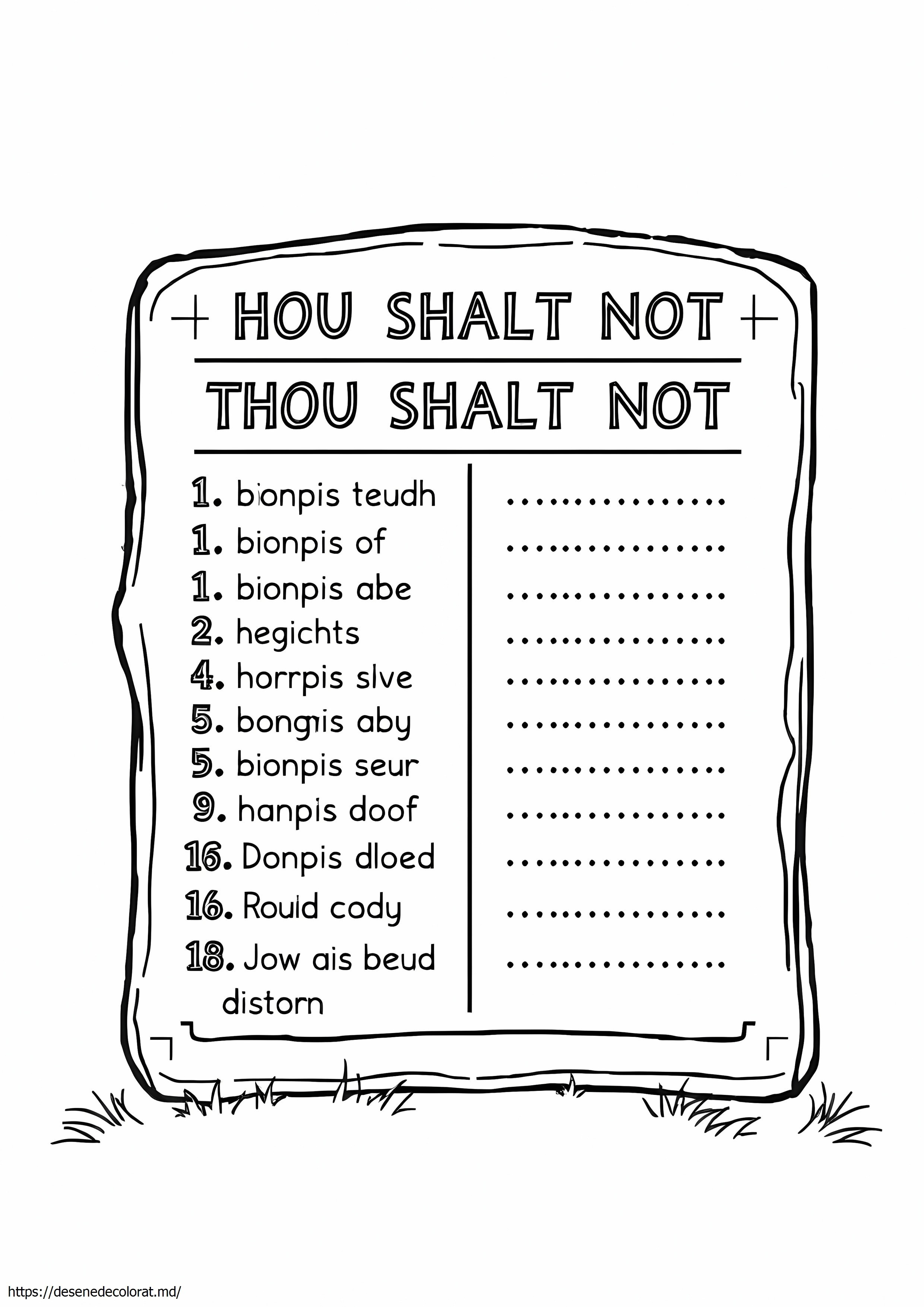 Biblia celor 10 porunci