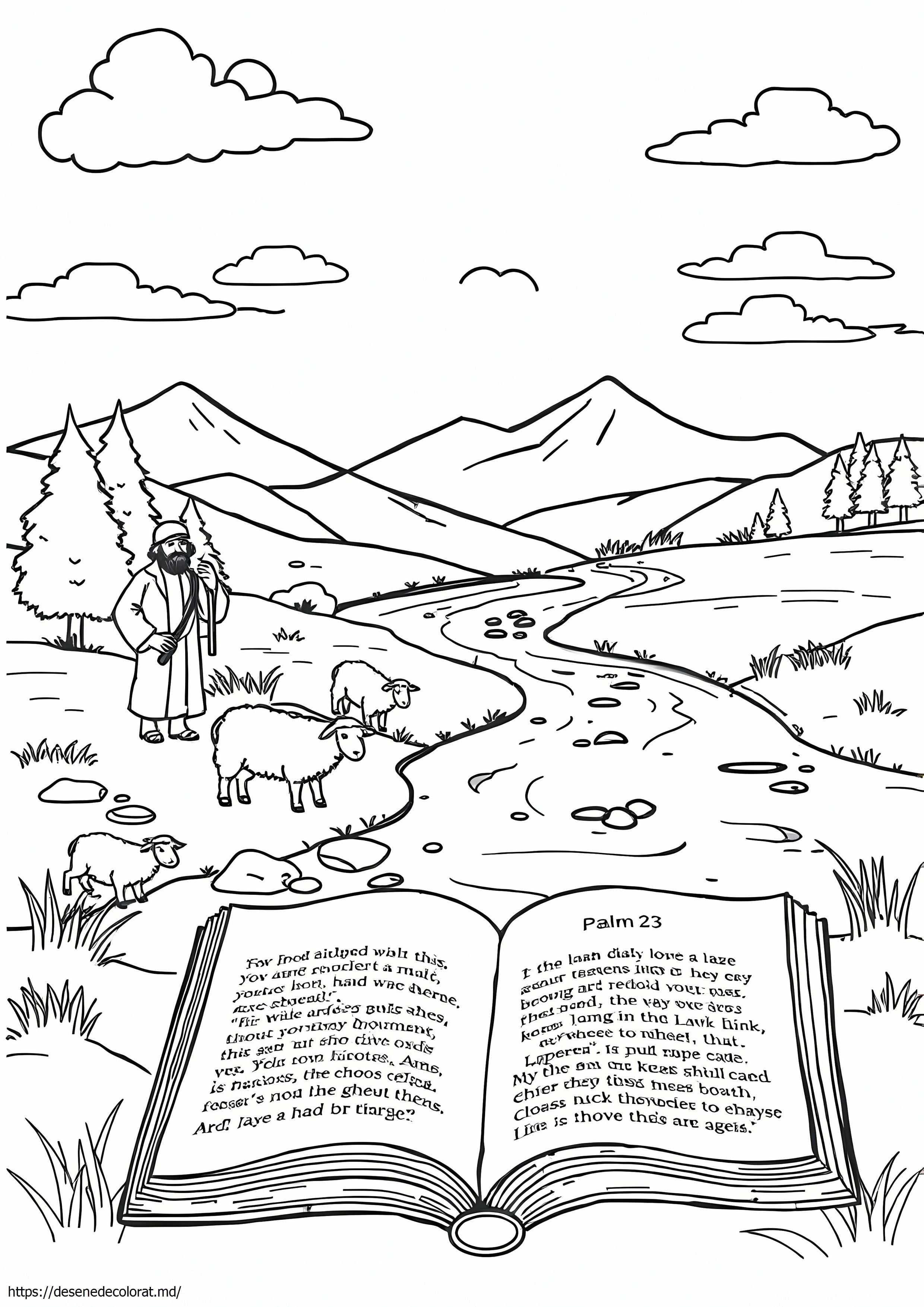 Psalmul 23 imagini alb-negru
