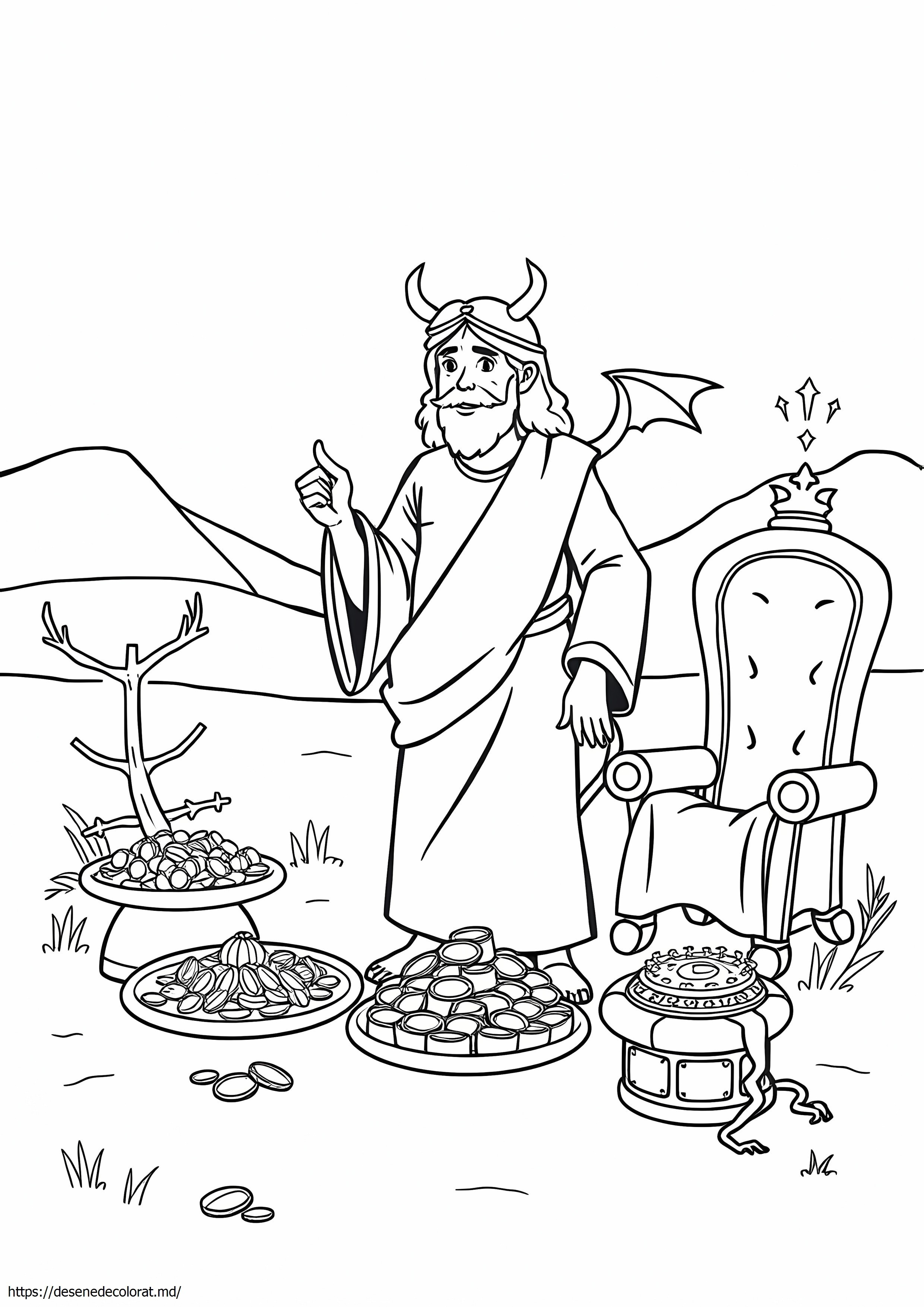 Desenând ispita lui Isus