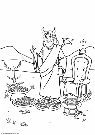 Desenând ispita lui Isus
