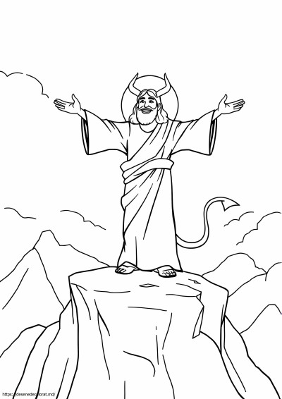 Isus fiind ispitit de satana