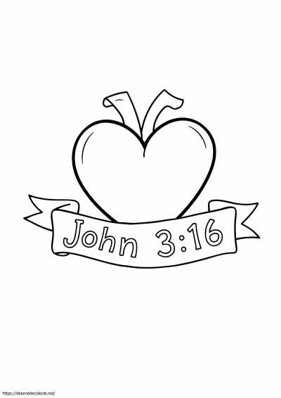 Ioan 3:16 pagină color