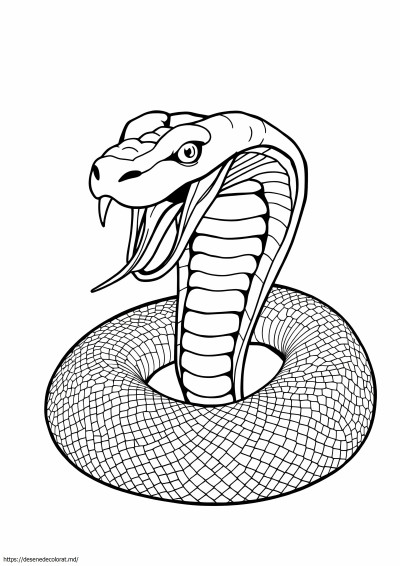 Cobra rege șarpe realist