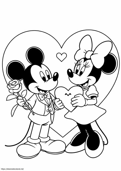 Mickey și minnie iubesc
