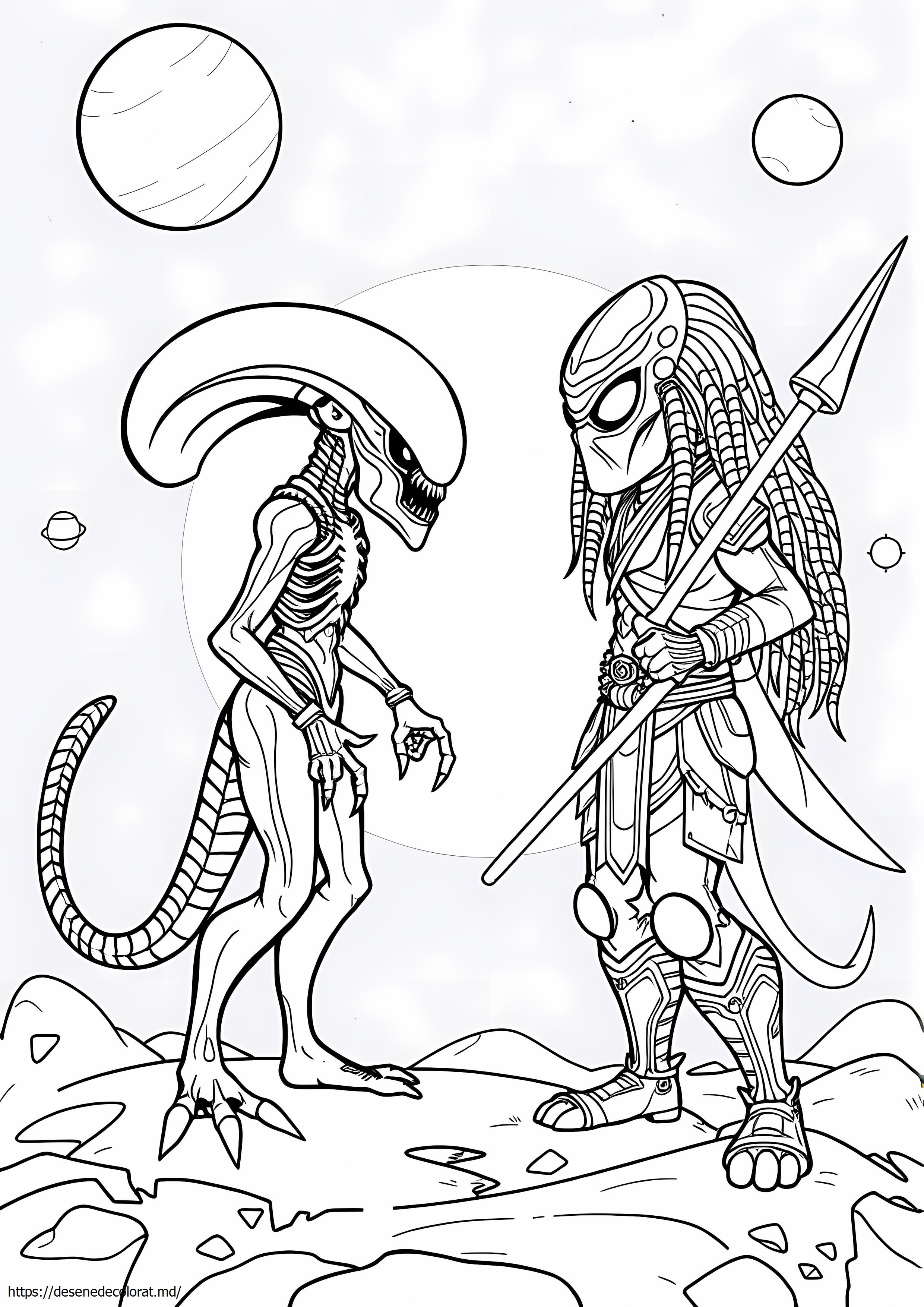 Xenomorf extraterestru vs prădător
