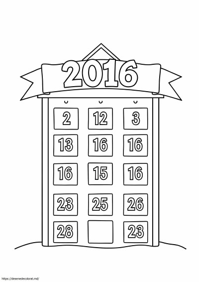 Calendarul advent 2016