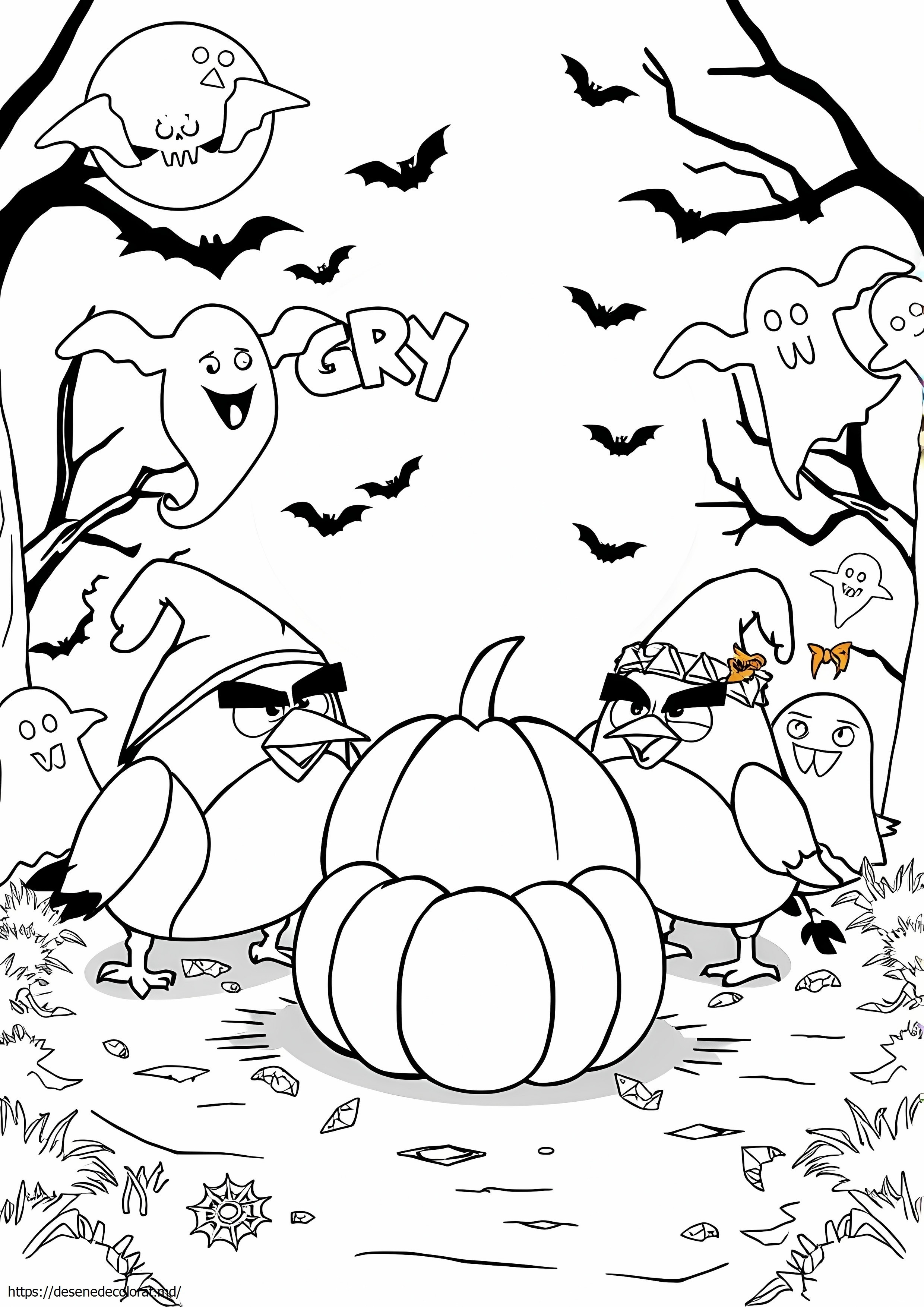 Păsări furioase de Halloween