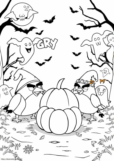 Păsări furioase de Halloween