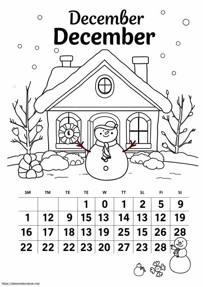 Calendarul decembrie