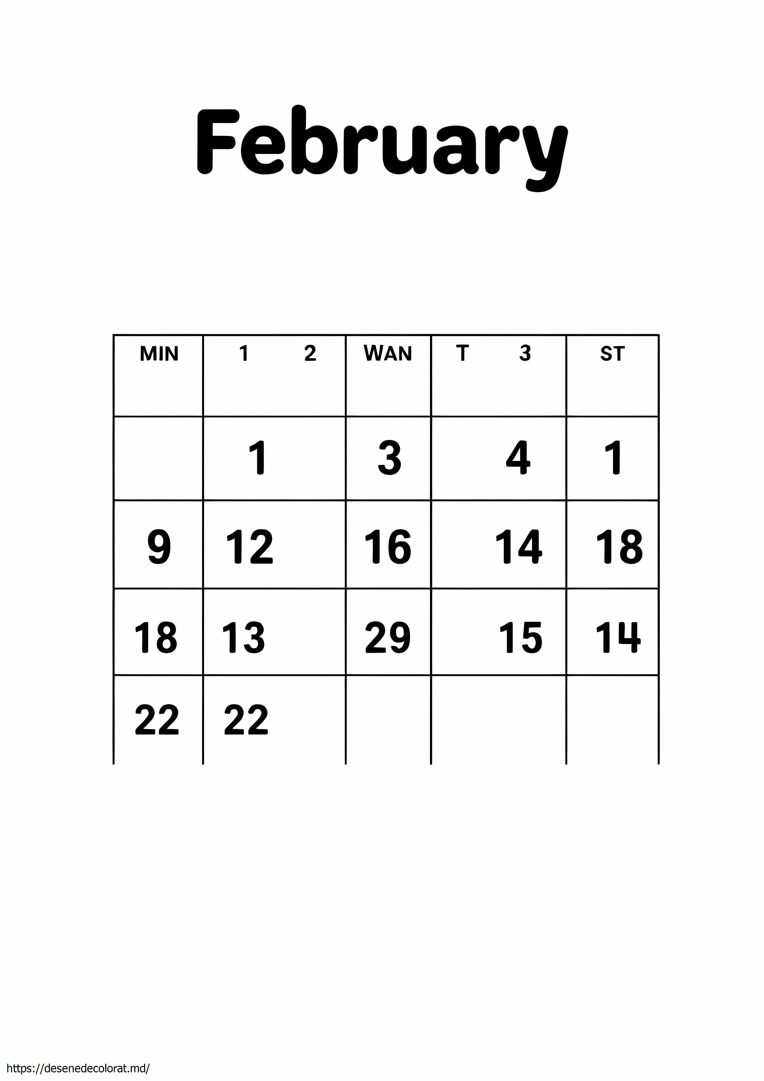 Calendarul februarie
