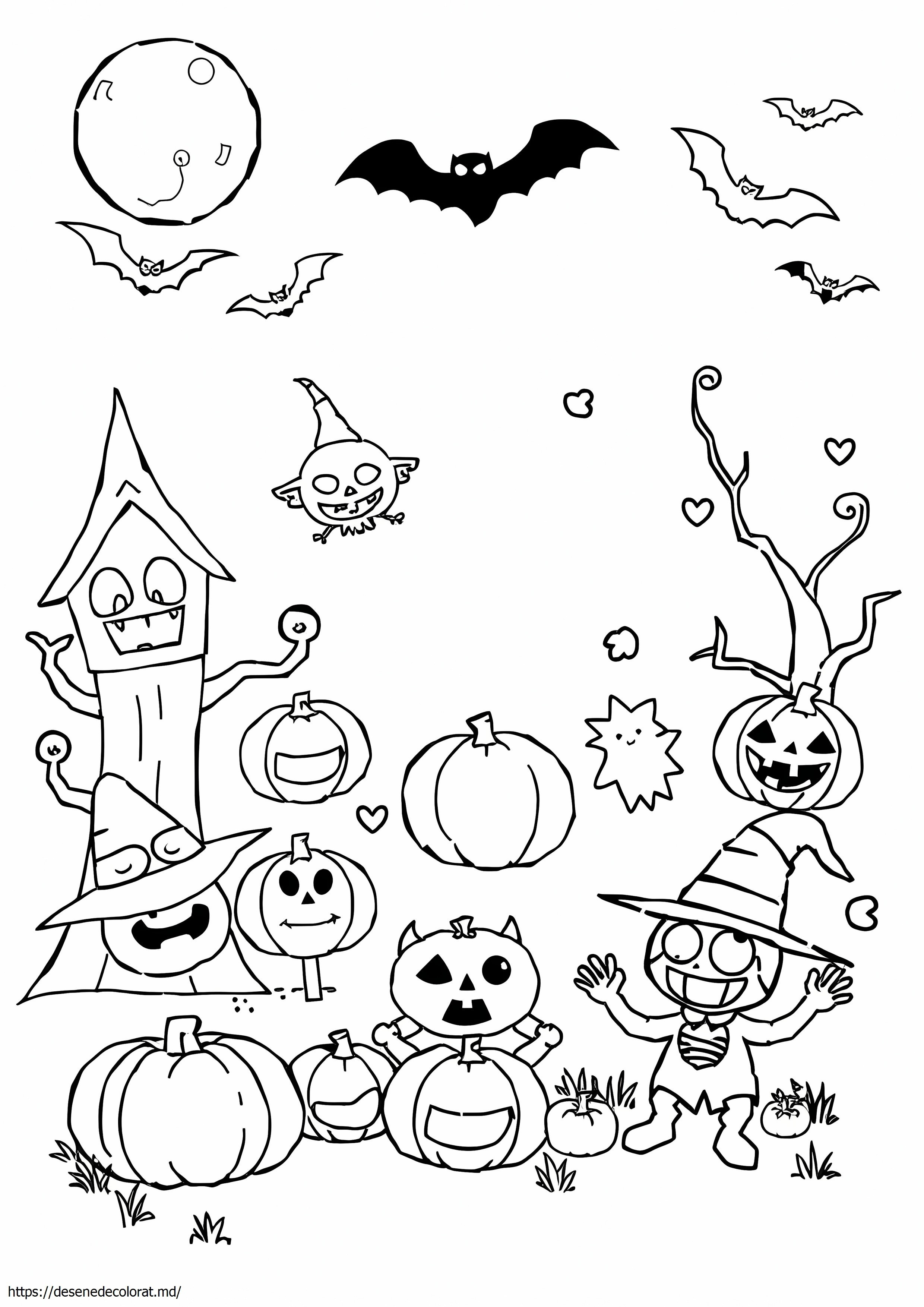 Pagini de colorat pentru Halloween