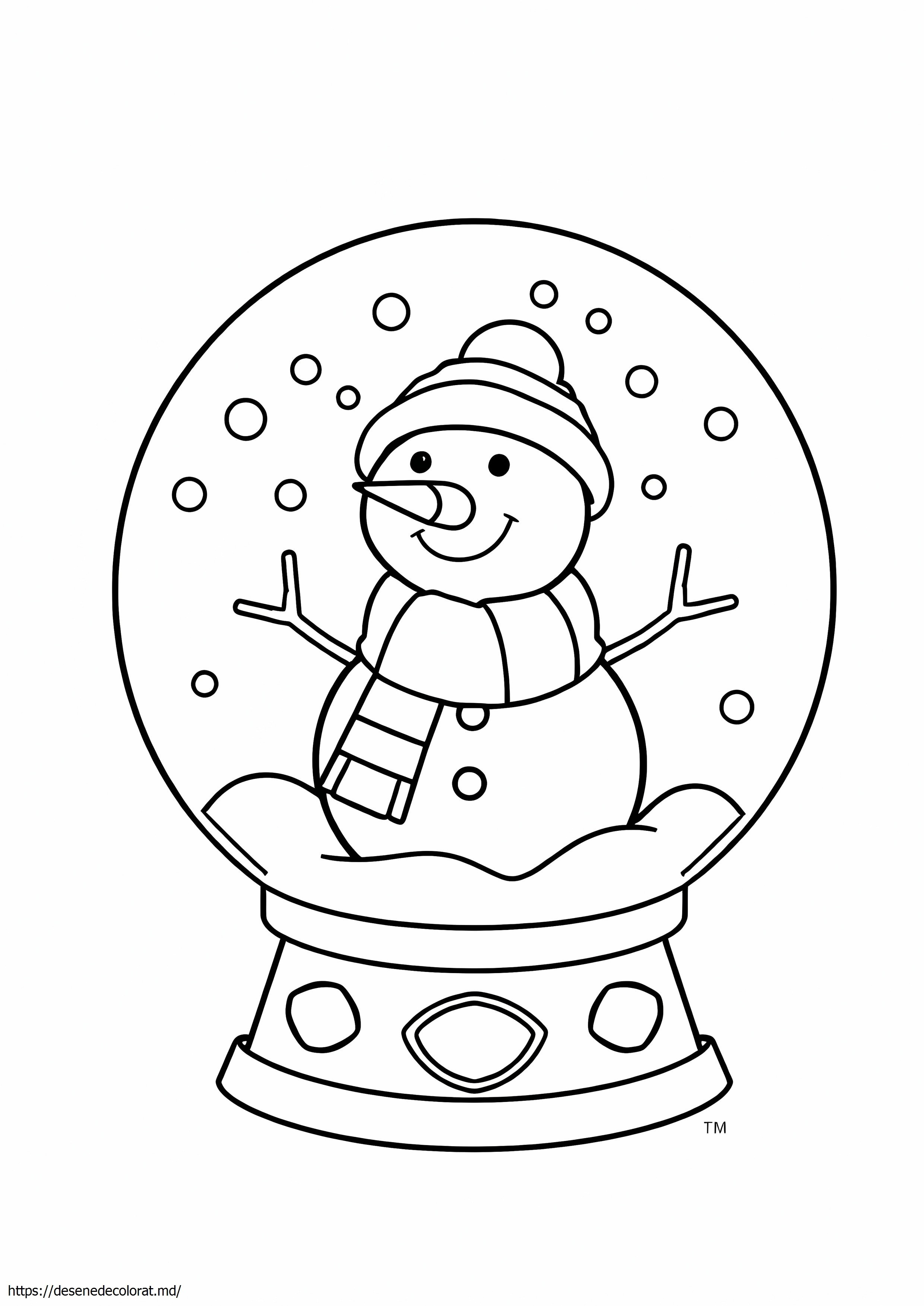 Glob de zăpadă om de zăpadă