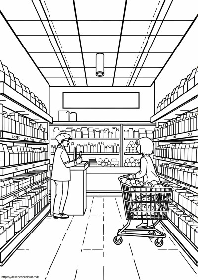 Magazin alimentar supermarket