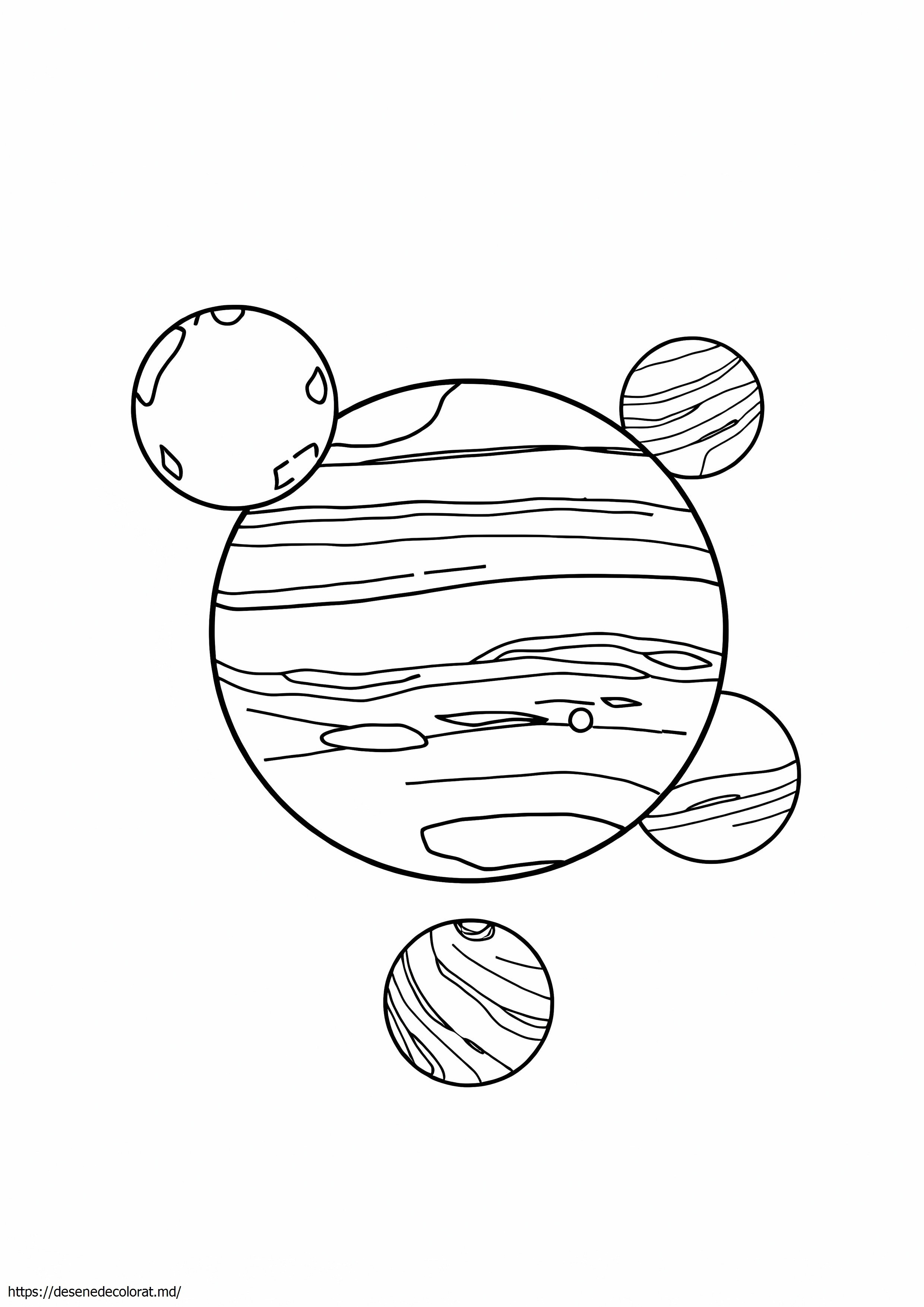 4 cele mai mari luni ale lui Jupiter