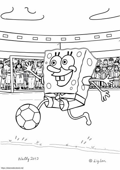 Bob buretele jucând fotbal