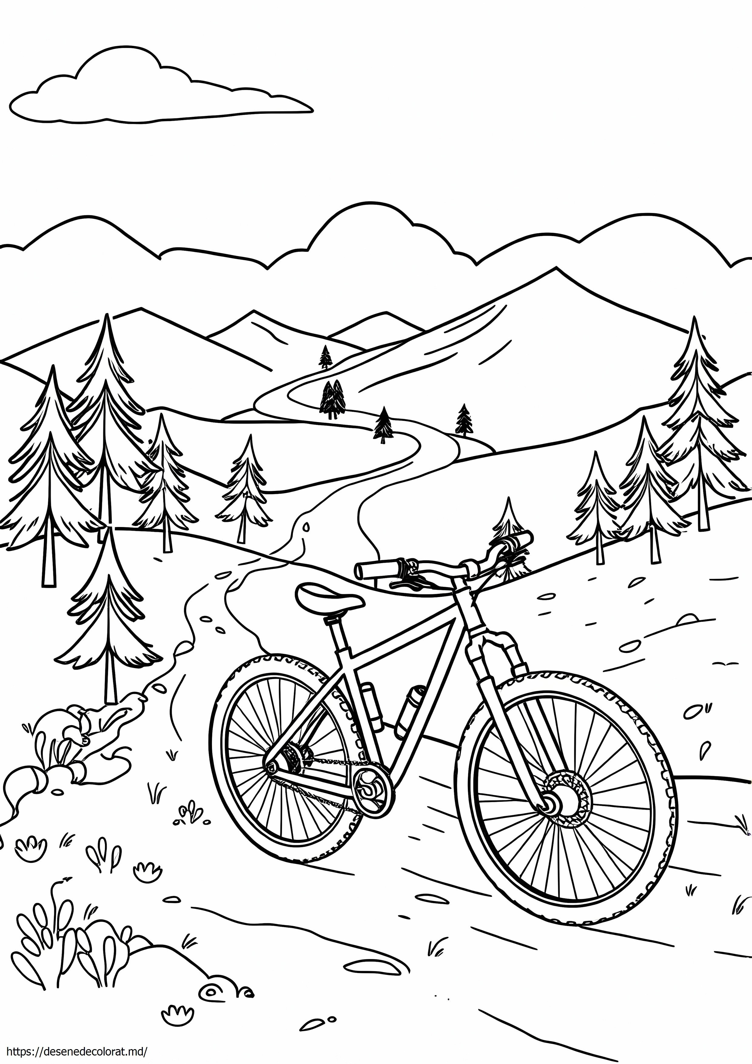 Downhill mountain bike
