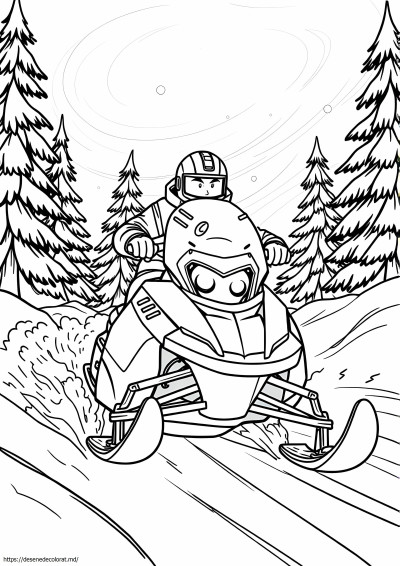 Cool snowmobilul