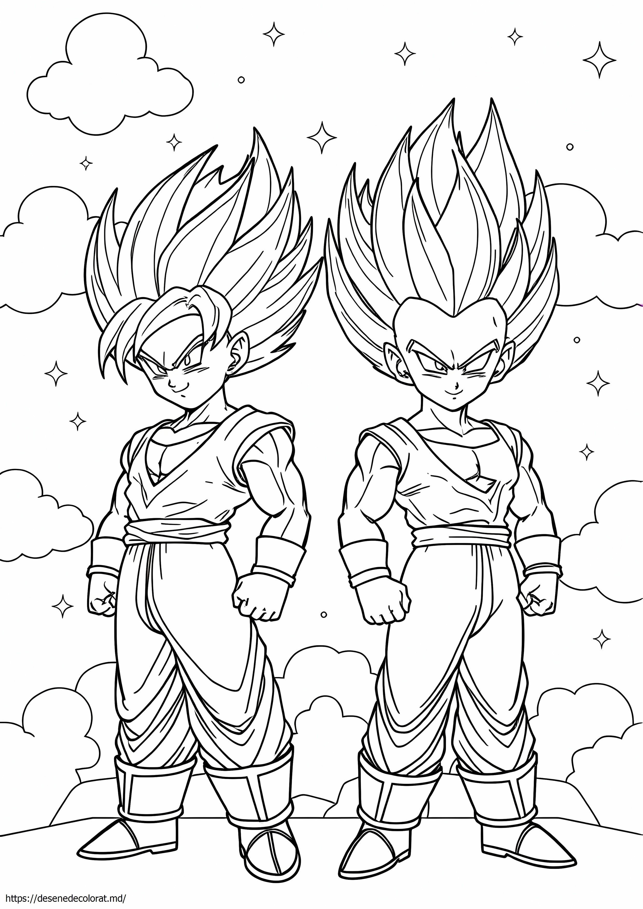 Vegeta super saiyan goku