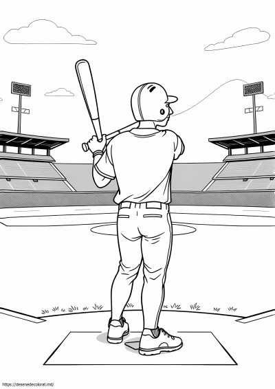 Jucător de baseball realist