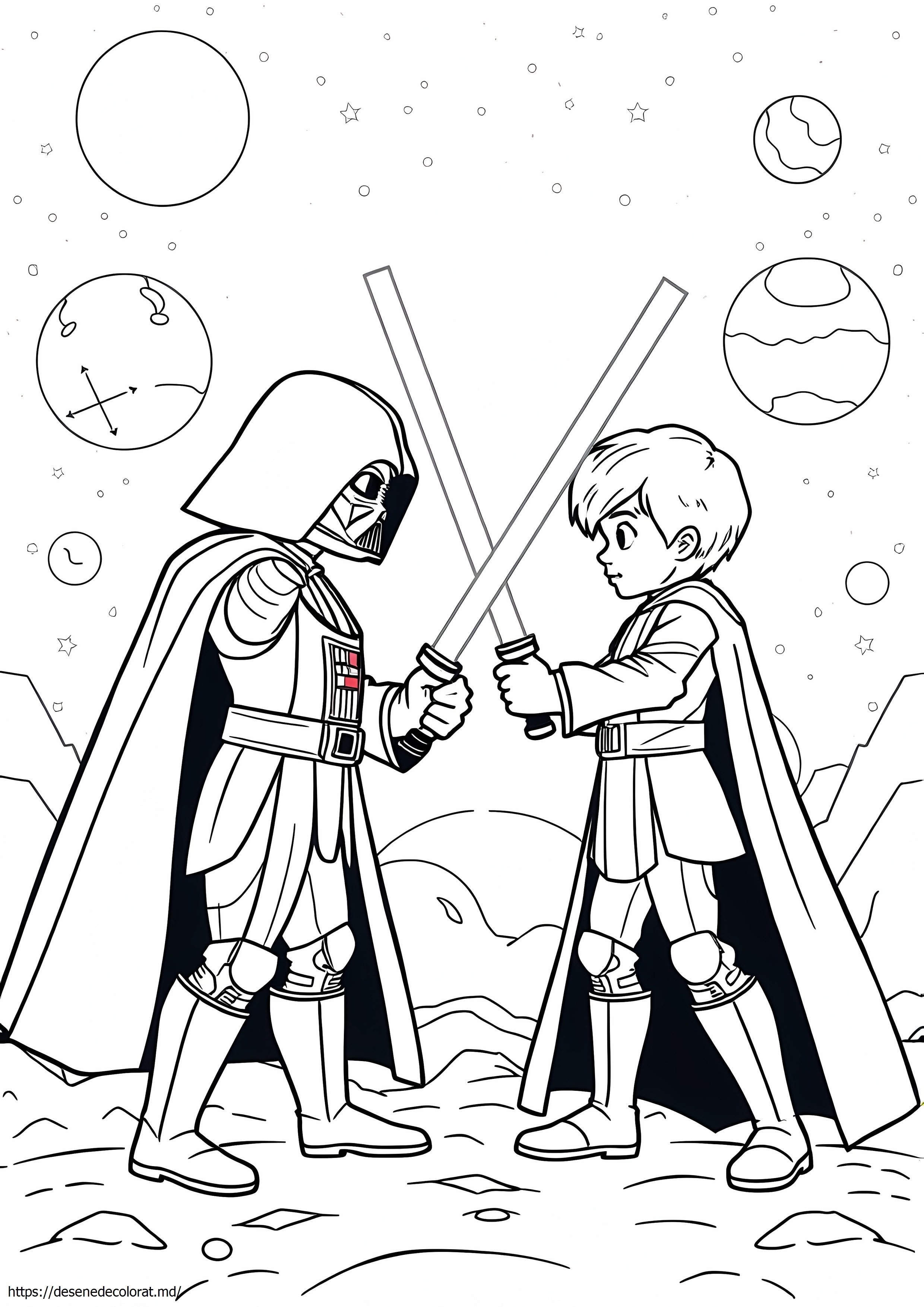 Luke Skywalker vs Darth Vader