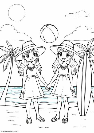 De colorat sisters summer sisters lol