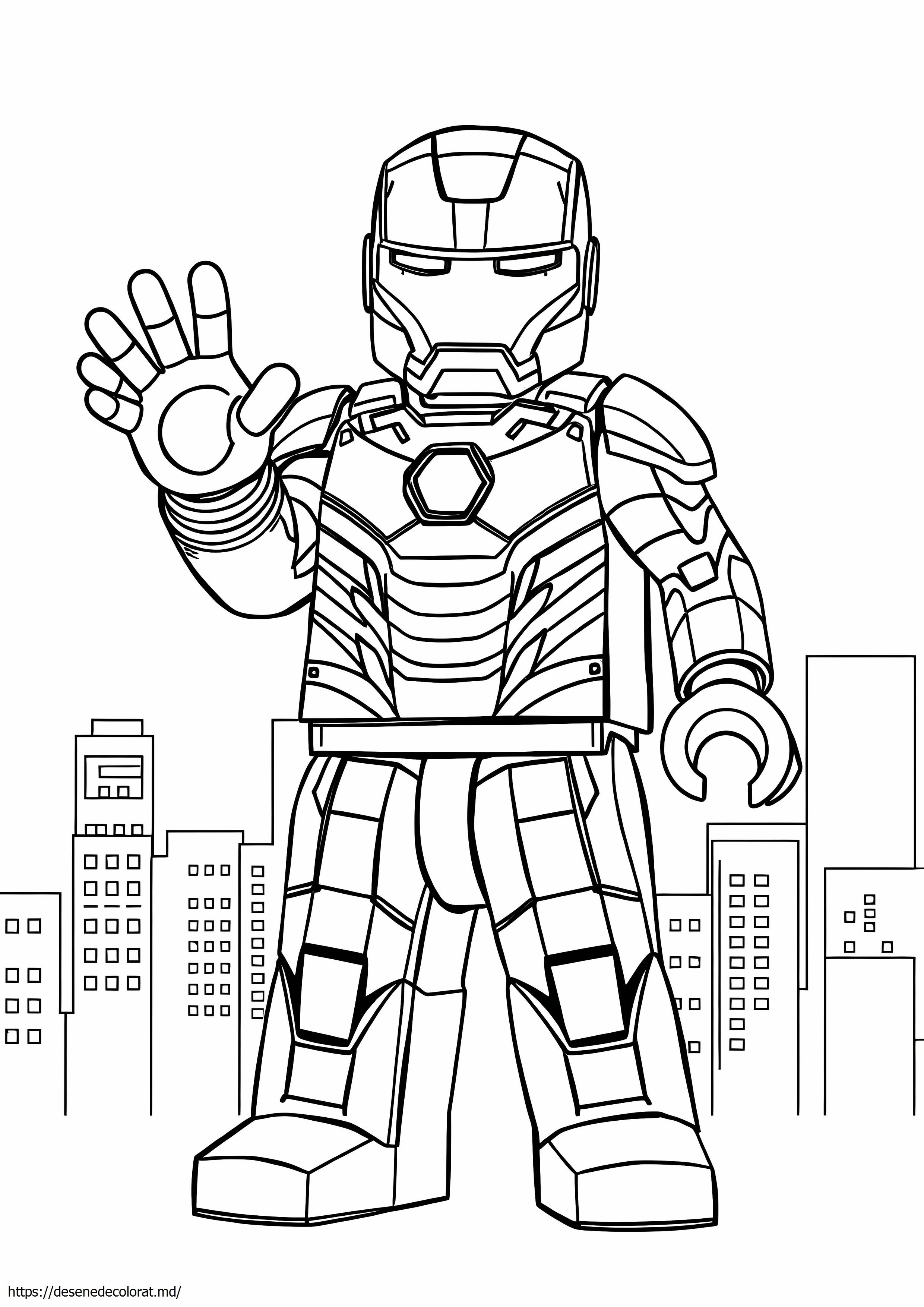 Costum avansat lego iron man aqua