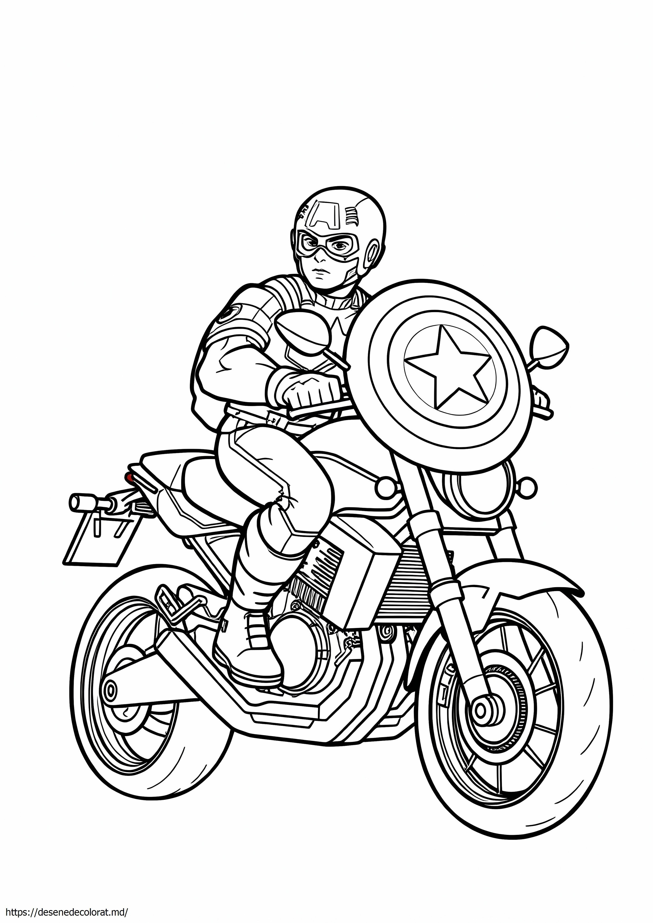 Motocicleta capitan america