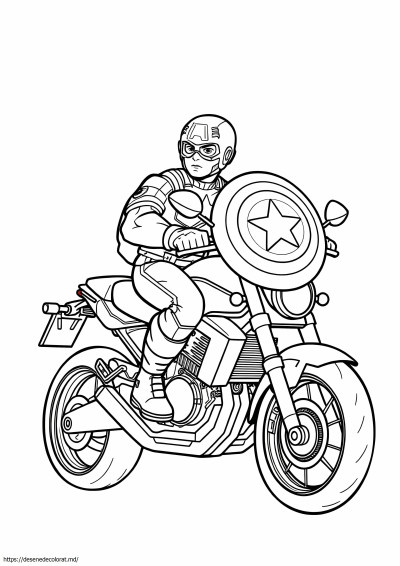 Motocicleta capitan america