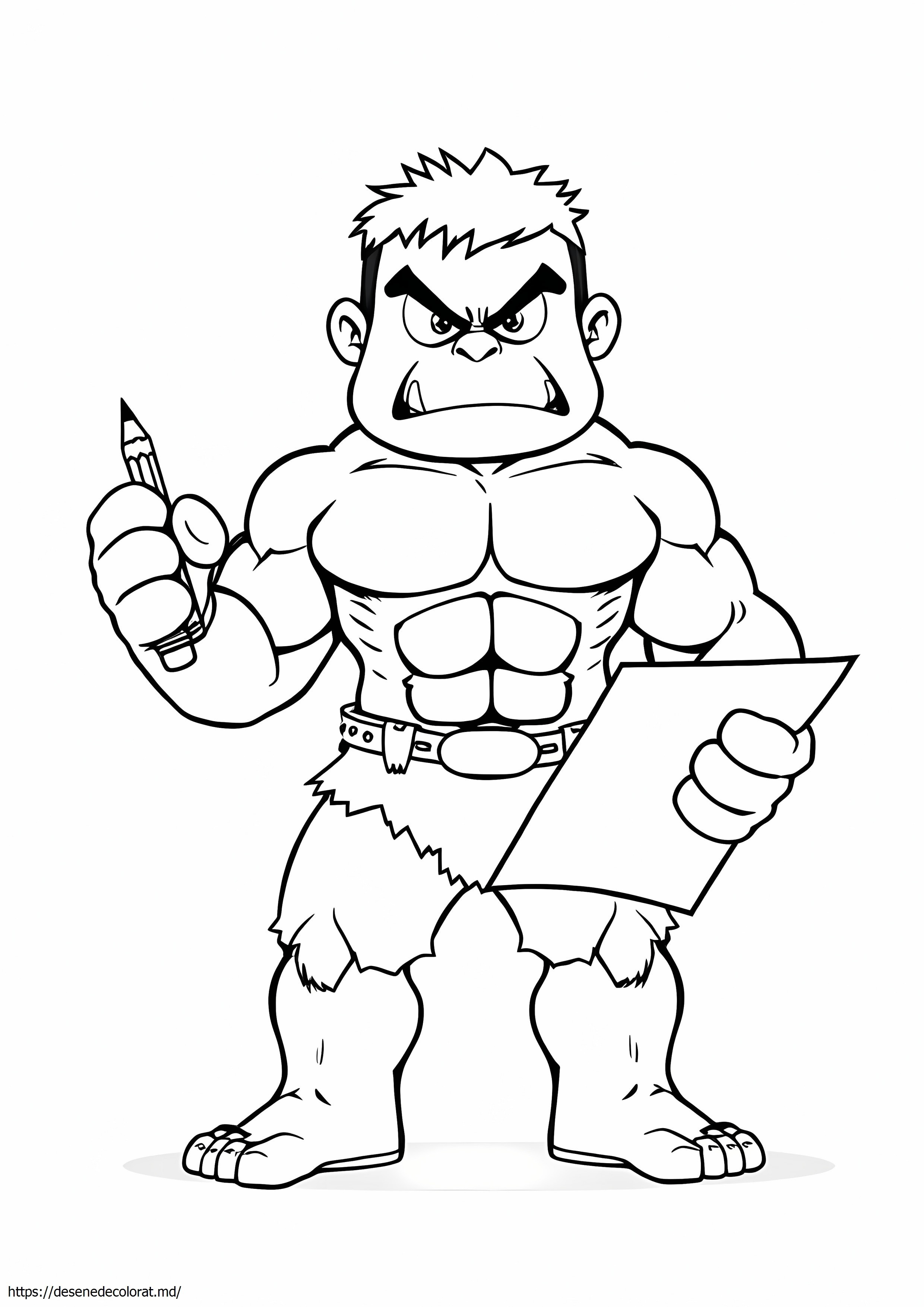 Desen pentru hulk